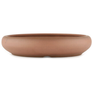 Ito(u)en 315 mm round unglazed bonsai pot by Itouen, Japan
