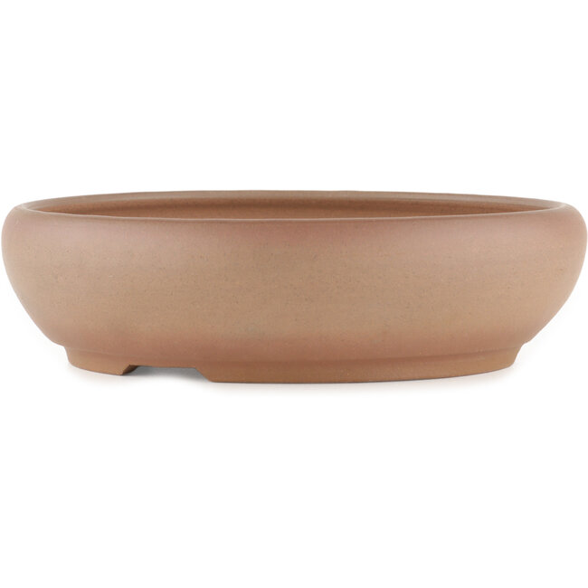 Ronde ongeglazuurde bonsaipot van Itouen - 240 x 240 x 65 mm