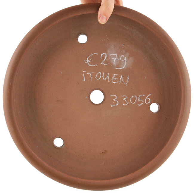Vaso bonsai rotondo non smaltato di Itouen - 315 x 315 x 65 mm