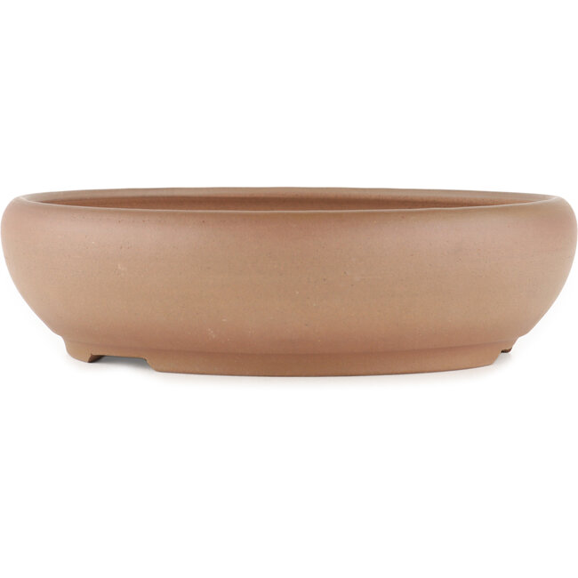 Ronde ongeglazuurde bonsaipot van Itouen - 240 x 240 x 65 mm