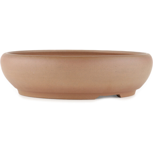 Maceta para bonsái redonda sin esmaltar de Itouen - 240 x 240 x 65 mm