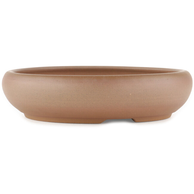 Maceta para bonsái redonda sin esmaltar de Itouen - 240 x 240 x 55 mm