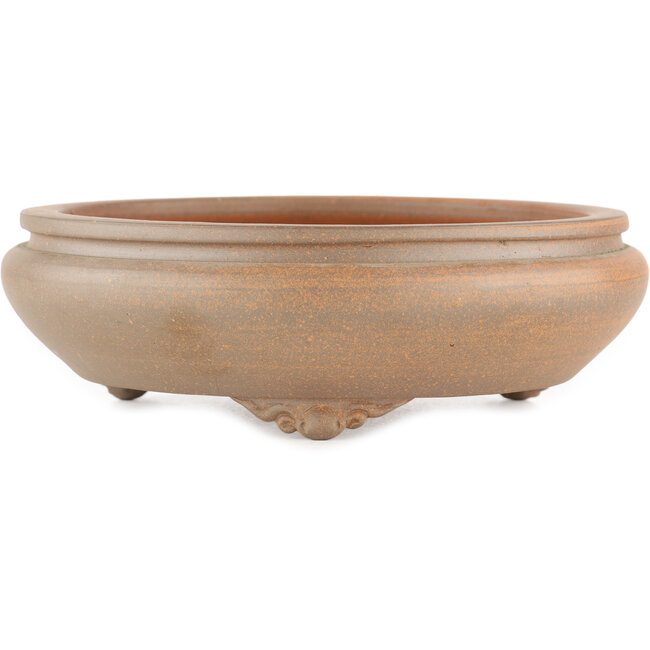 Pot à bonsaï rond non émaillé par Itouen - 215 x 215 x 70 mm