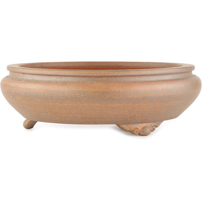 Pot à bonsaï rond non émaillé par Itouen - 215 x 215 x 70 mm