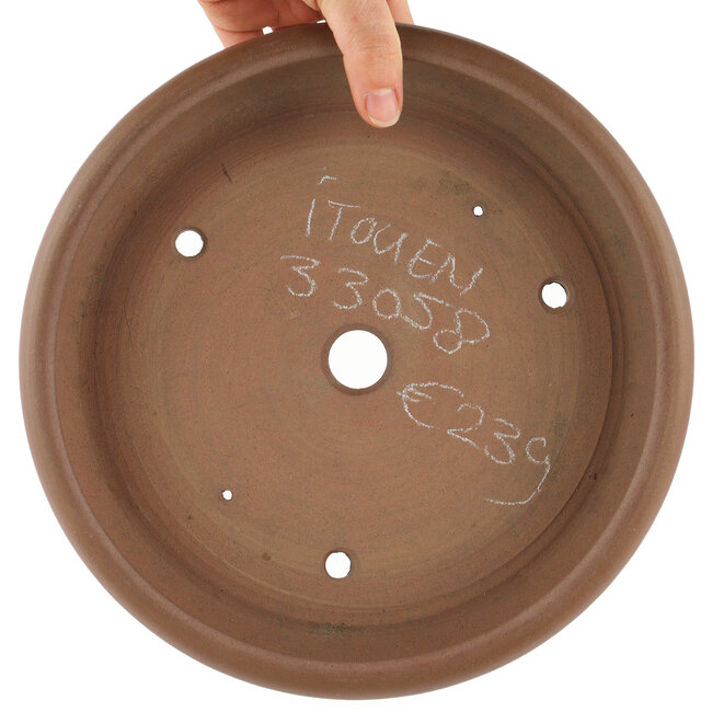 Pot à bonsaï rond non émaillé par Itouen - 240 x 240 x 55 mm
