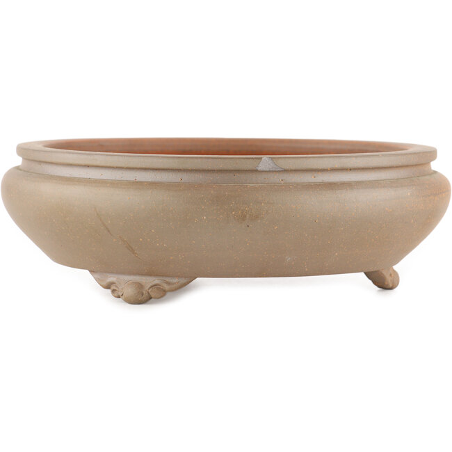 Pot à bonsaï rond non émaillé par Itouen - 215 x 215 x 70 mm