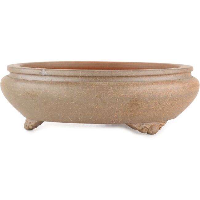 Pot à bonsaï rond non émaillé par Itouen - 215 x 215 x 70 mm