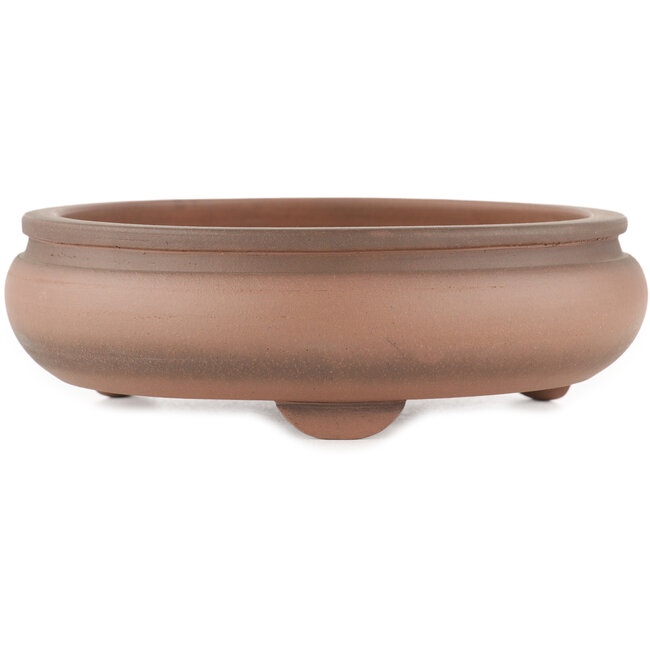 Maceta para bonsái redonda sin esmaltar de Shoko - 205 x 205 x 65 mm