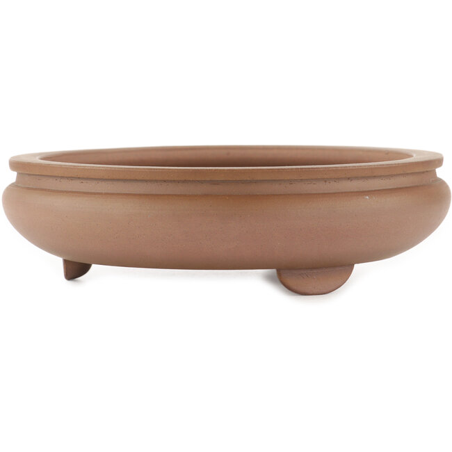 Maceta para bonsái redonda sin esmaltar de Itouen - 200 x 200 x 60 mm