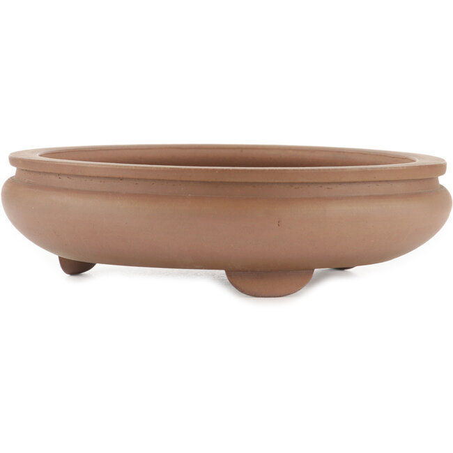 Maceta para bonsái redonda sin esmaltar de Itouen - 200 x 200 x 60 mm