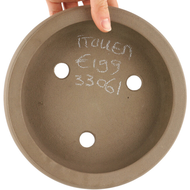 Pot à bonsaï rond non émaillé par Itouen - 198 x 198 x 55 mm