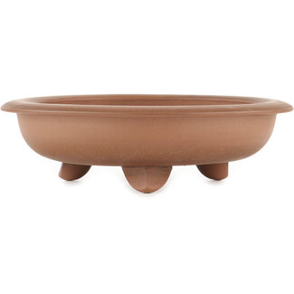 Ito(u)en 192 mm round unglazed bonsai pot by Itouen, Japan