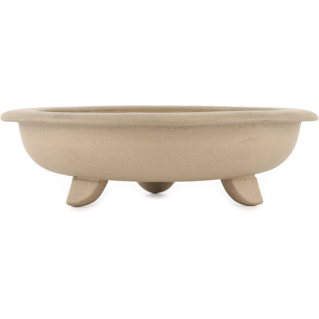 Ronde ongeglazuurde bonsaipot van Itouen - 192 x 192 x 55 mm