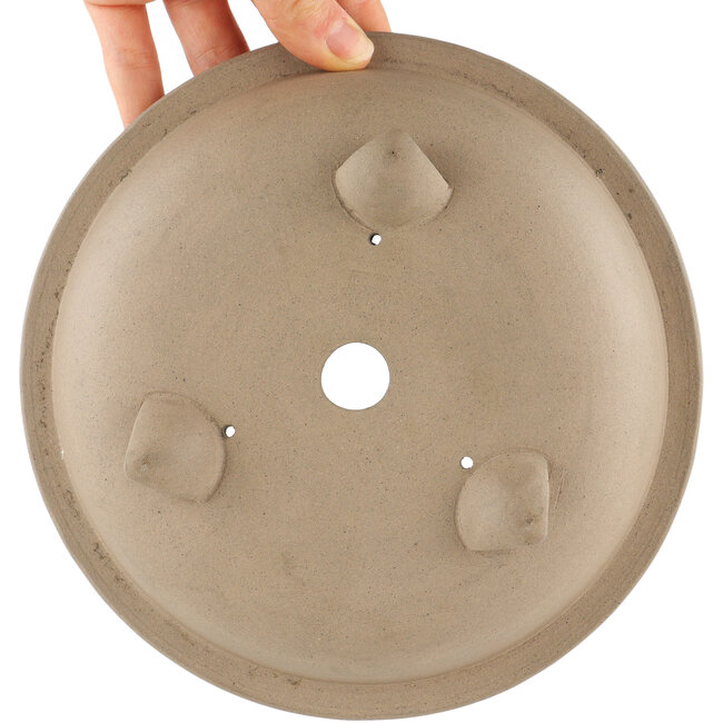 Pot à bonsaï rond non émaillé par Itouen - 192 x 192 x 55 mm