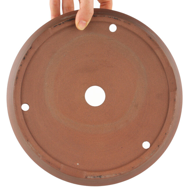 Vaso bonsai rotondo non smaltato di Shoko - 245 x 245 x 55 mm