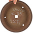 Pot à bonsaï rond non émaillé de Shoko - 215 x 215 x 57 mm