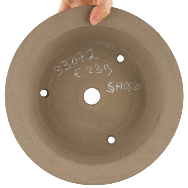 Pot à bonsaï rond non émaillé de Shoko - 257 x 257 x 70 mm