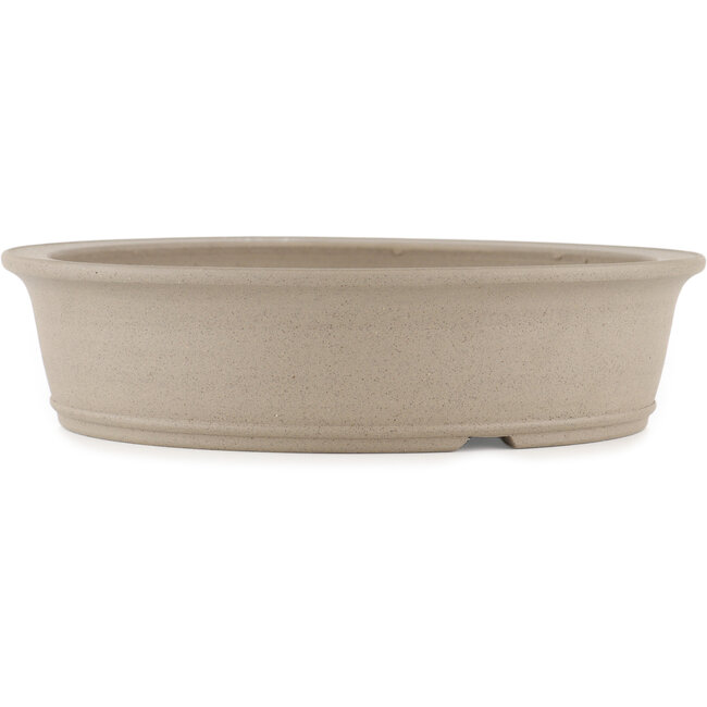 Ronde ongeglazuurde bonsaipot van Shoko - 252 x 252 x 62 mm