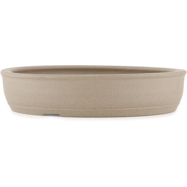 Maceta para bonsái redonda sin esmaltar de Shoko - 258 x 258 x 55 mm