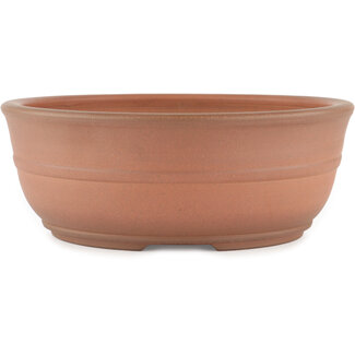 Ito(u)en 242 mm round unglazed bonsai pot by Itouen, Japan