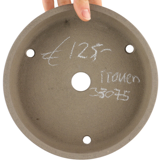 Pot à bonsaï rond non émaillé par Itouen - 192 x 192 x 46 mm