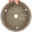 Maceta para bonsái redonda sin esmaltar de Itouen - 192 x 192 x 46 mm