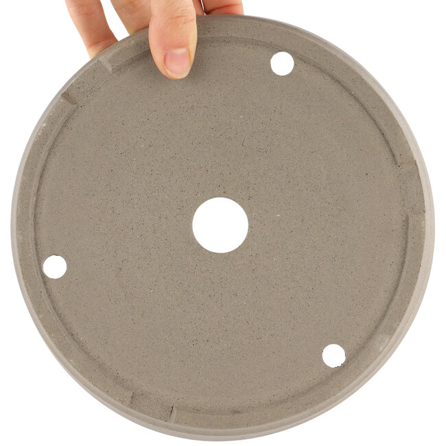 Pot à bonsaï rond non émaillé par Itouen - 192 x 192 x 46 mm