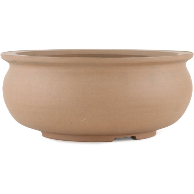 Pot à bonsaï rond non émaillé de Shoko - 205 x 205 x 90 mm
