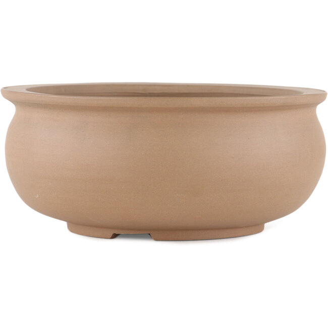 Vaso bonsai rotondo non smaltato di Shoko - 205 x 205 x 90 mm