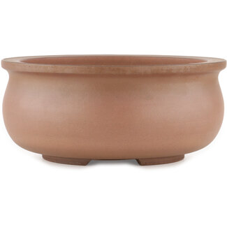 Ito(u)en Pot à bonsaï rond non émaillé de 215 mm par Itouen, Japon