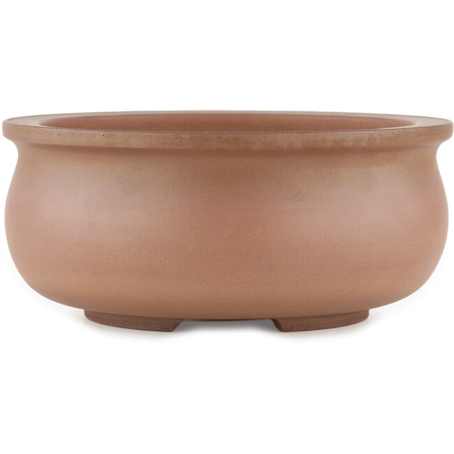 Pot à bonsaï rond non émaillé par Itouen - 215 x 215 x 95 mm