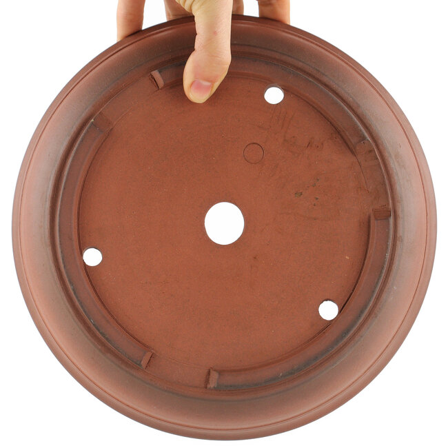 Pot à bonsaï rond non émaillé par Itouen - 240 x 240 x 85 mm