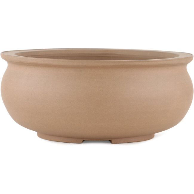 Vaso bonsai rotondo non smaltato di Shoko - 205 x 205 x 90 mm