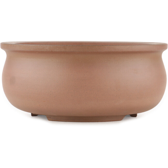 Runder unglasierter Bonsai-Topf von Itouen - 215 x 215 x 95 mm