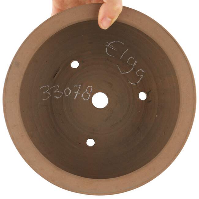 Pot à bonsaï rond non émaillé de Shoko - 205 x 205 x 90 mm