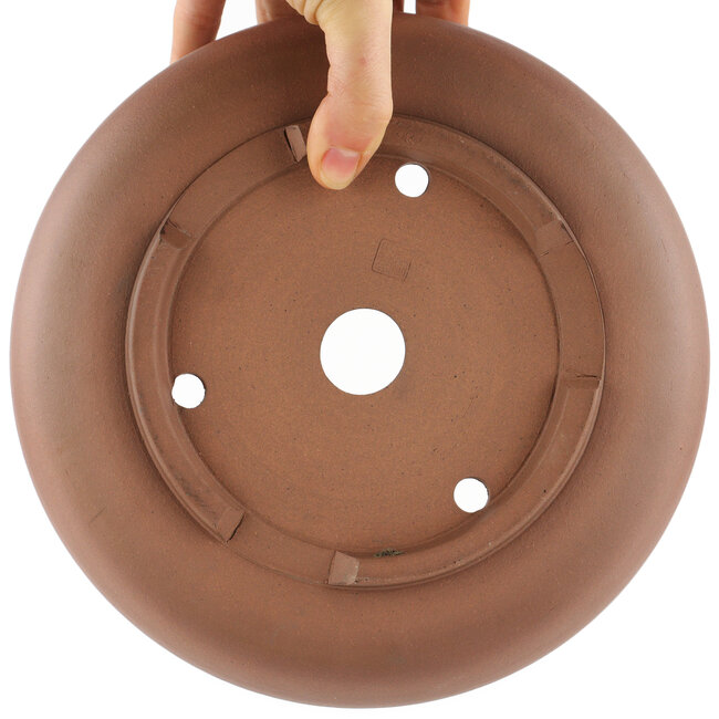 Pot à bonsaï rond non émaillé par Itouen - 215 x 215 x 95 mm