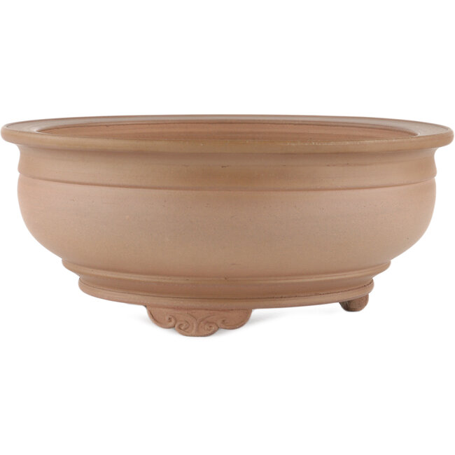 Pot à bonsaï rond non émaillé par Itouen - 263 x 263 x 111 mm