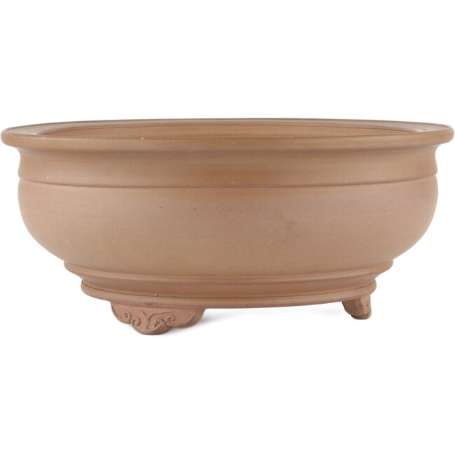 Pot à bonsaï rond non émaillé par Itouen - 263 x 263 x 111 mm