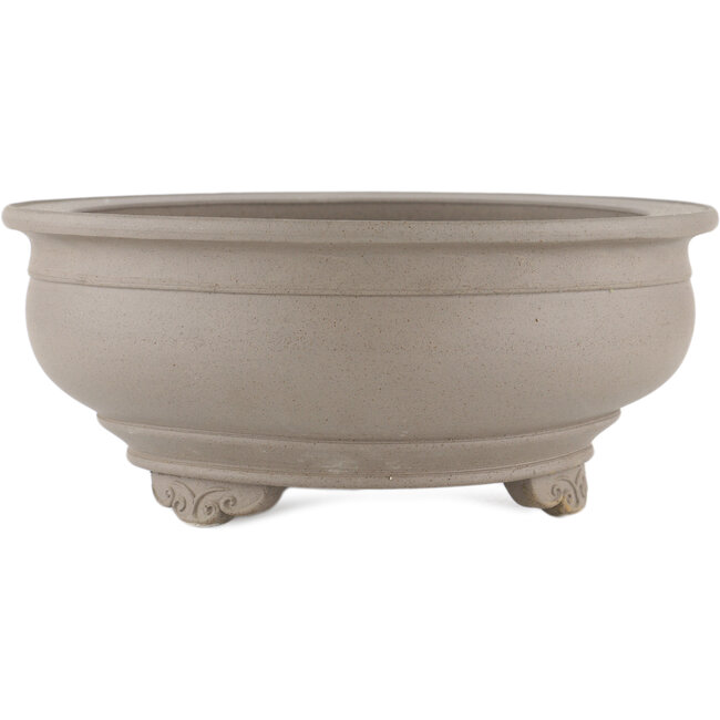 Pot à bonsaï rond non émaillé par Itouen - 263 x 263 x 113 mm