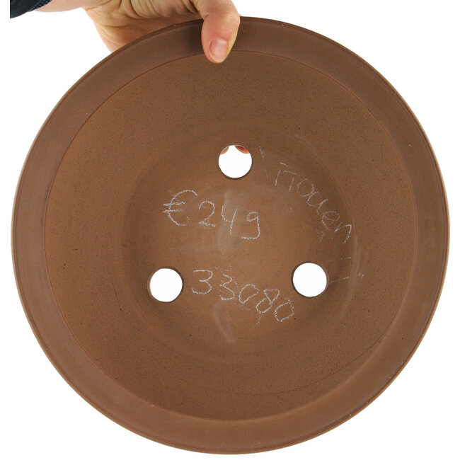 Pot à bonsaï rond non émaillé par Itouen - 263 x 263 x 111 mm