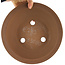 Maceta para bonsái redonda sin esmaltar de Itouen - 263 x 263 x 111 mm