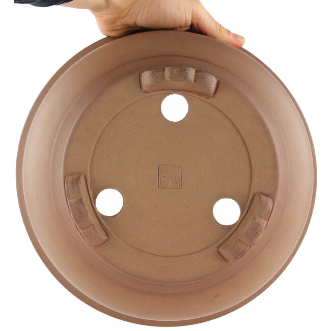 Pot à bonsaï rond non émaillé par Itouen - 263 x 263 x 111 mm