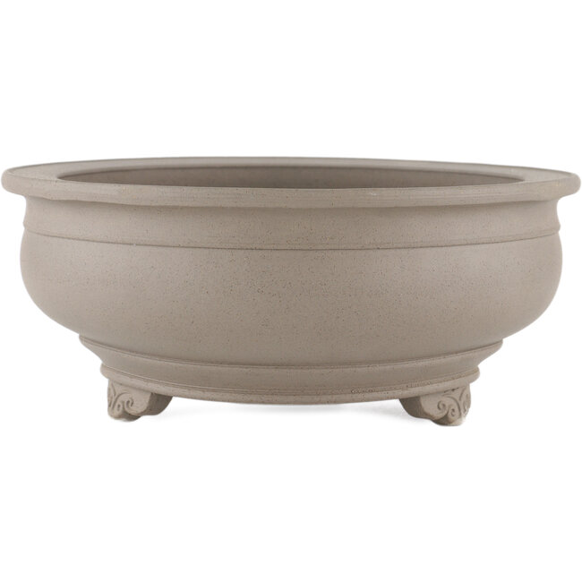 Pot à bonsaï rond non émaillé par Itouen - 263 x 263 x 113 mm