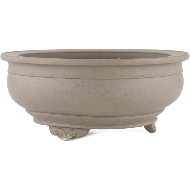 Pot à bonsaï rond non émaillé par Itouen - 263 x 263 x 113 mm