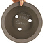 Ronde ongeglazuurde bonsaipot van Itouen - 263 x 263 x 113 mm