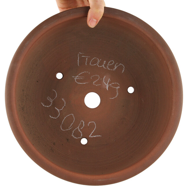 Pot à bonsaï rond non émaillé par Itouen - 265 x 265 x 108 mm