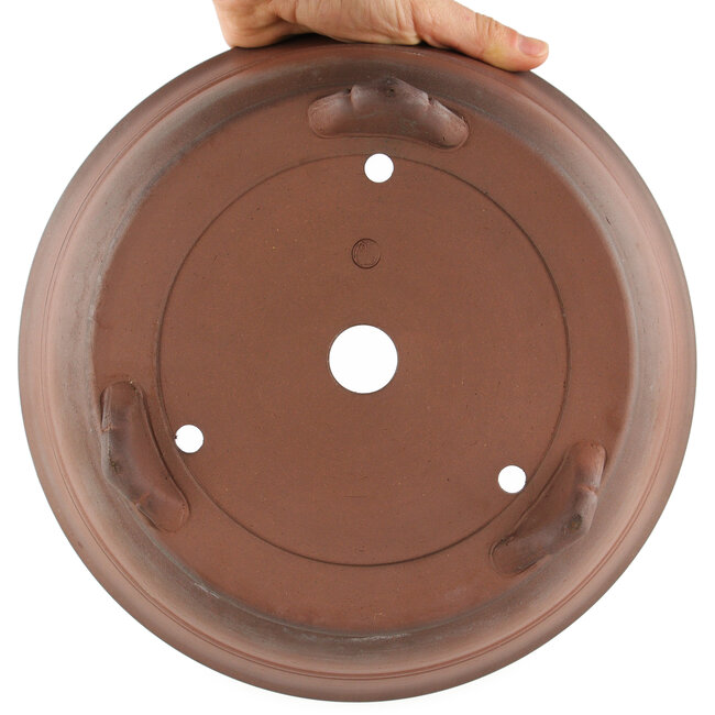 Pot à bonsaï rond non émaillé par Itouen - 270 x 270 x 107 mm