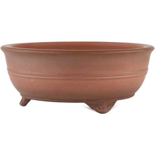 Pot à bonsaï rond non émaillé par Itouen - 245 x 245 x 98 mm