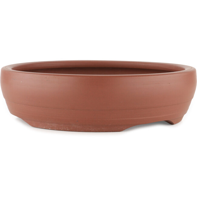Ronde ongeglazuurde bonsaipot - 305 x 305 x 80 mm