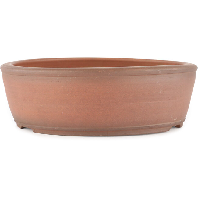 Maceta para bonsái redonda sin esmaltar de Itouen - 275 x 275 x 90 mm
